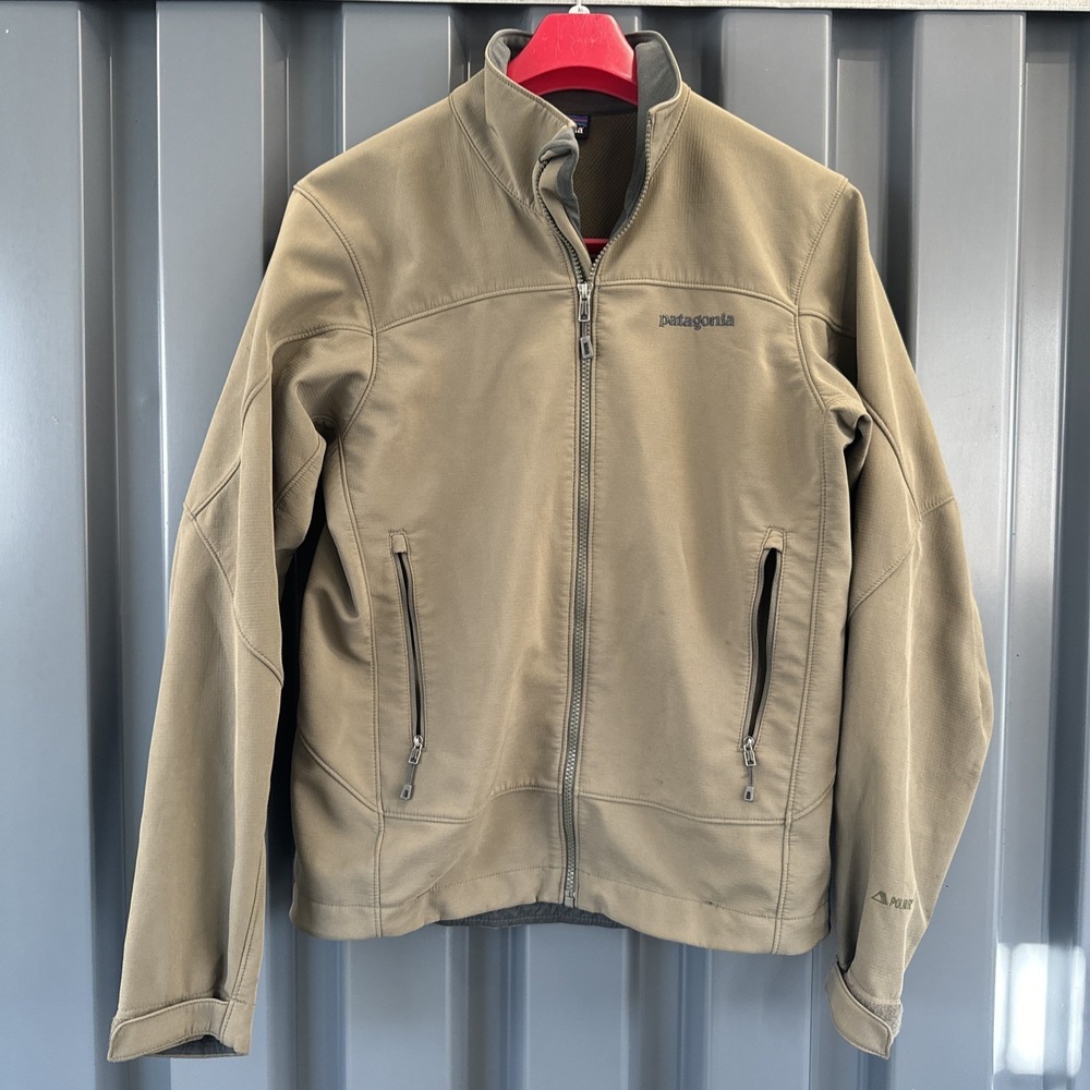Patagonia Men's Adze Hybrid Polartec Olive Soft Shell Jacket Size Small